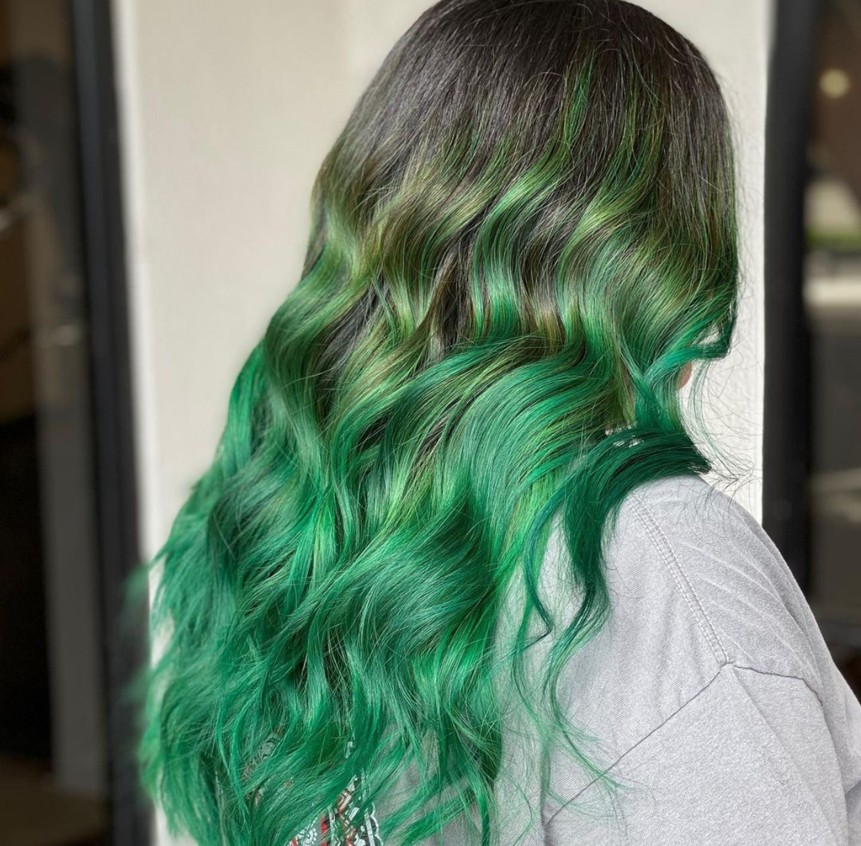 Emerald Green Hair -yeah The Grass Is Greener On This Side!