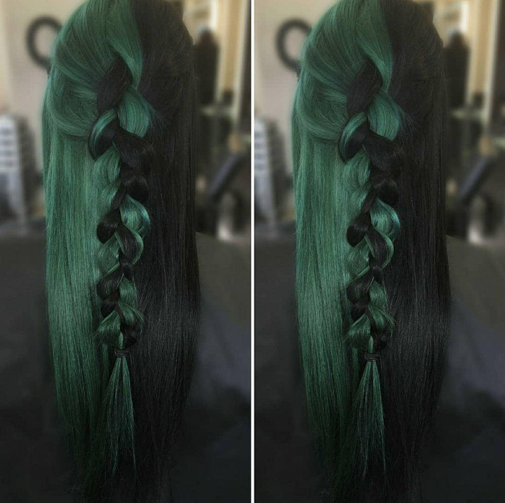 Emerald Green Hair