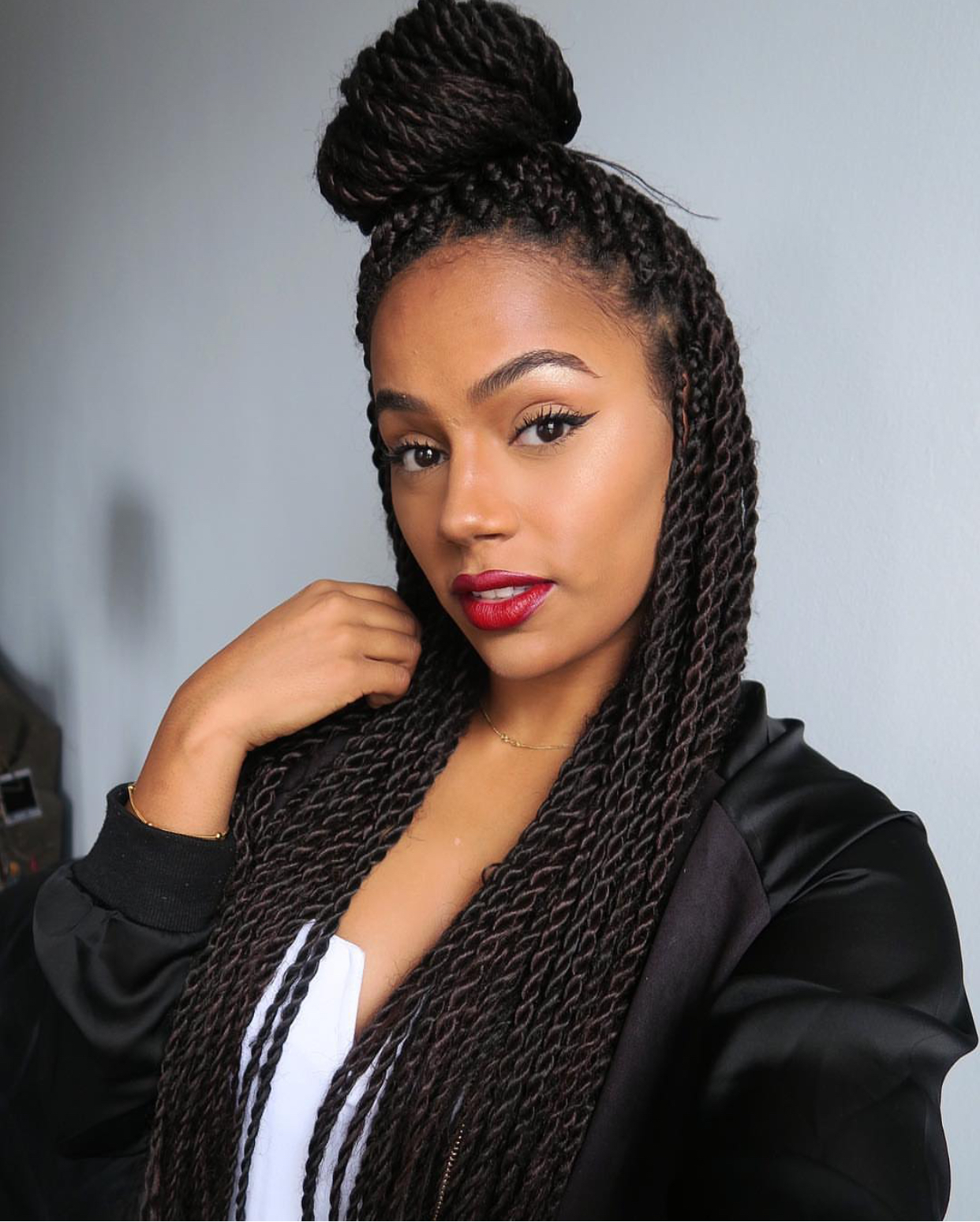 Senegalese Twist Updo: Easy How-To Tutorial and Styling Inspo!