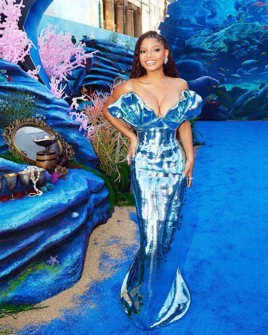 Winnie Harlow Wears Mermaid-Inspired See-Through Dress