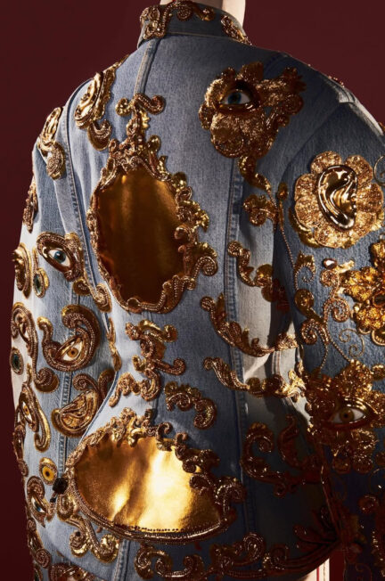 Gold and Denim Fashion Trend