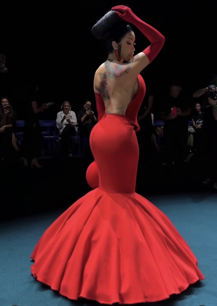Cardi B Stuns in Robert Wun AW26 at Paris Fashion Week