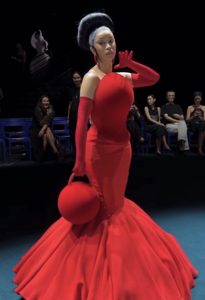 Cardi B Stuns in Robert Wun AW26 at Paris Fashion Week