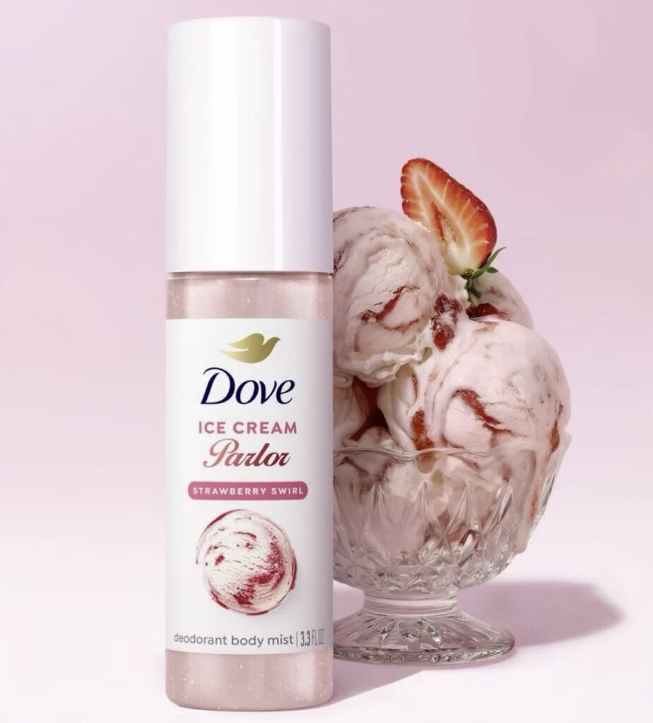 DOVE Ice Cream Parlor Collection—Four Irresistible Ice Cream-Inspired Scents