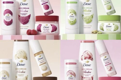 DOVE Ice Cream Parlor Collection—Four Irresistible Ice Cream-Inspired Scents